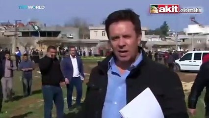 Kilis'e roketin düşme anı canlı yayında görüntülendi