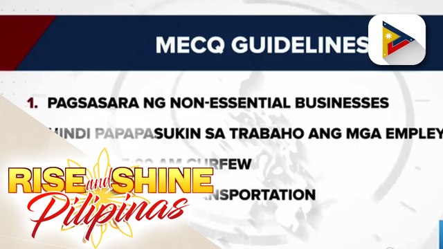 18 barangay sa Mariveles, Bataan, naka-lockdown dahil sa MECQ; non-essential businesses, hindi papayagang magbukas