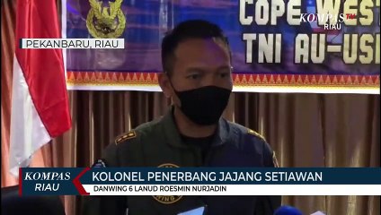 Enam Pesawat Amerika Latihan Tempur Di Langit Riau