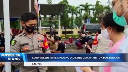 Polda Banten Distribusikan 1.000 Dosis Vaksin Sinovac untuk Masyarakat