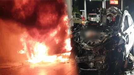 경남 밀양에서 탑차와 SUV 충돌...2명 숨져 / YTN