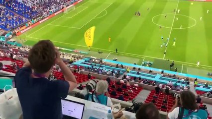 Fransa-Almanya maçında paraşütlü protesto