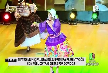 Teatro Municipal: realizaron la primera presentación con público tras cierre por el COVID-19