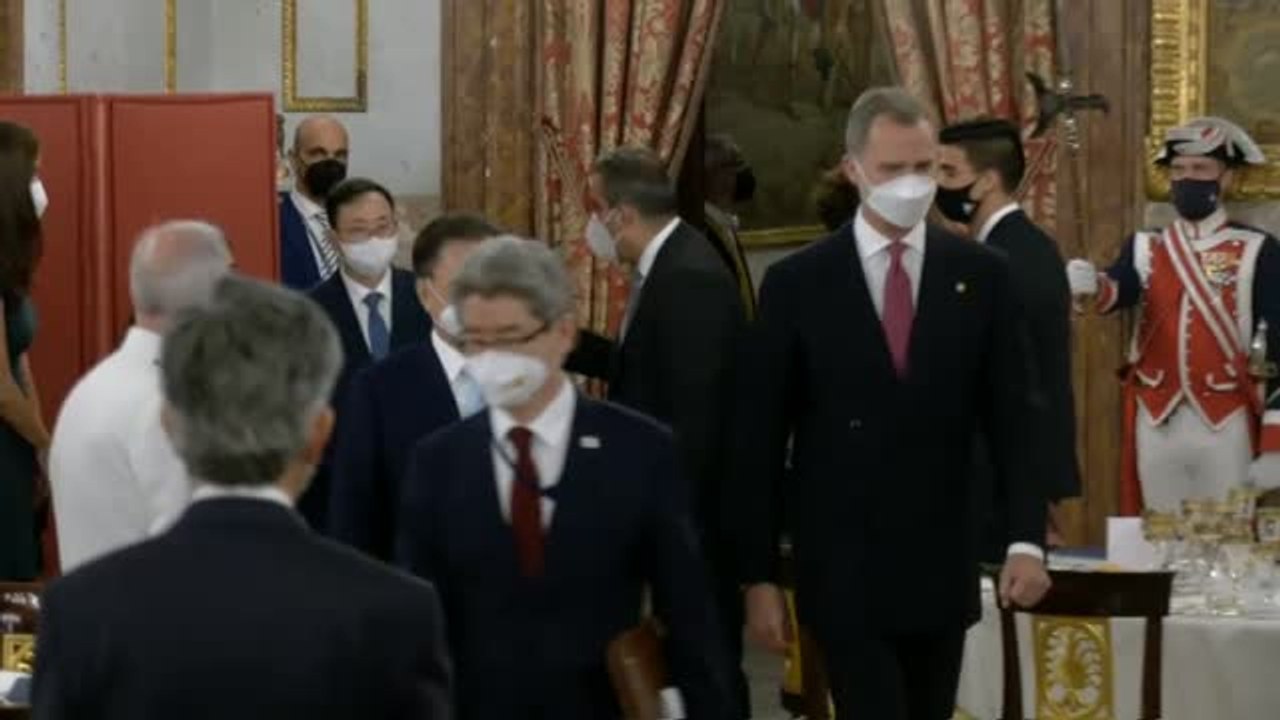 Los reyes presiden la primera cena de gala desde febrero de 2019 en honor al presidente de Corea del Sur