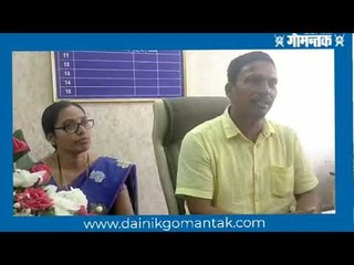 जिल्हा पंचायत अध्यक्षपदी बिनविरोध निवड झाल्यानंतर मनोगत व्यक्त करताना कार्तिक कुडणेकर.