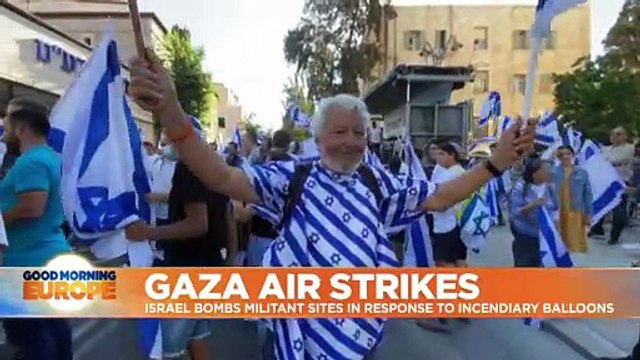Israeli airstrikes target Gaza sites after Palestinians launch incendiary balloons