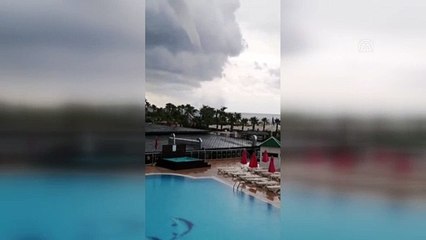 ANTALYA - Serik'te denizde hortum oluştu