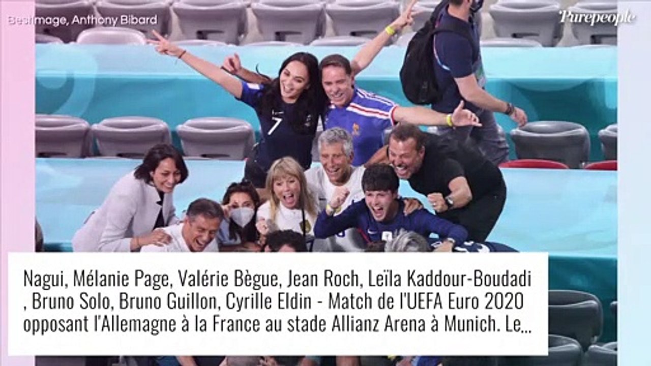 Euro 2021 : Nagui et sa chérie Mélanie Page, Valérie Bègue... tous unis pour applaudir la France !