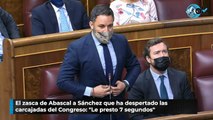 El zasca de Abascal a Sánchez que ha despertado las carcajadas del Congreso: 