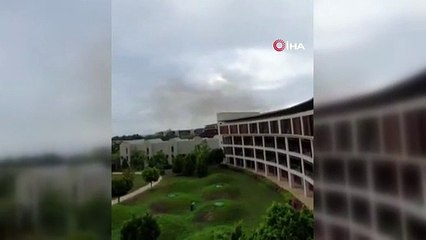 Antalya’da korkutan hortum kamerada