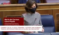 Carmen Calvo, a Cuca Gamarra: 