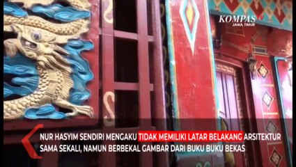 Rumah Unik Bergaya Arsitektur Tiongkok Di Tengah Kampung