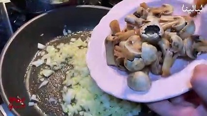 يمي يمك-بطاطا وفطر بالفخارة