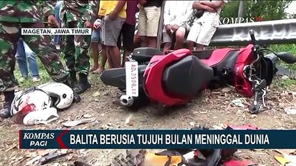Tabrakan Maut 2 Motor di Magetan Jatim, 1 Balita Tewas