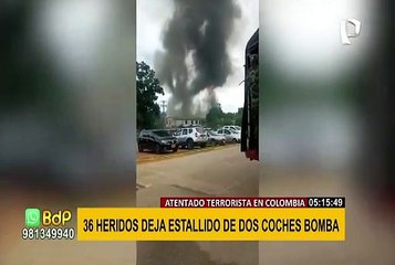 Colombia: explosión de coche bomba en base militar deja al menos 36 heridos