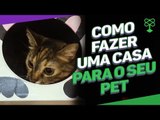 Como fazer uma casa para o seu pet com uma lata usada #CatracaLivreEconomize