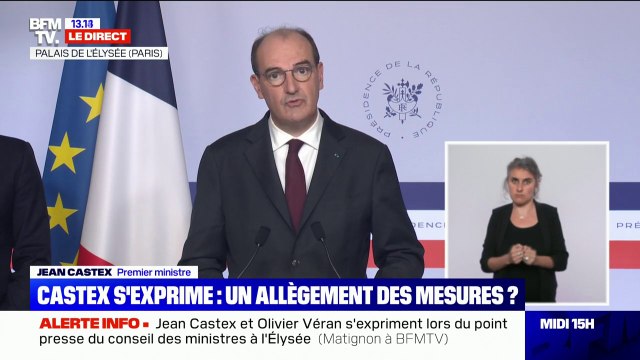 Covid-19: 89 départements ont un taux d'incidence inférieur à 50, indique Jean Castex