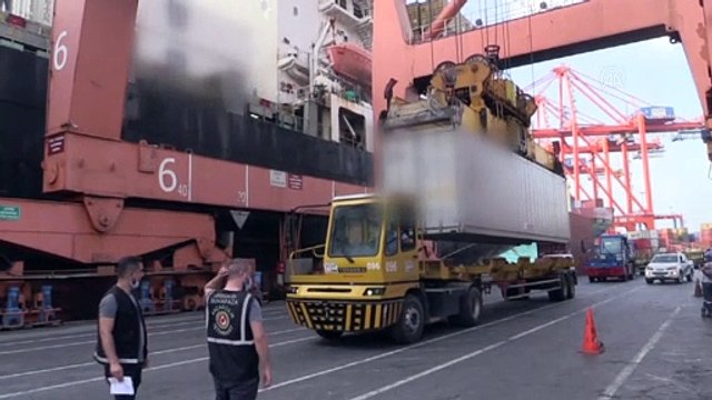 MERSİN - Mersin Limanı'nda 1 ton kokain ele geçirildi (4)