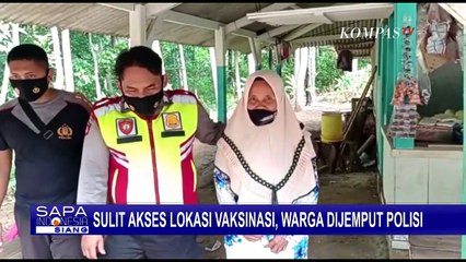Polisi Jemput Warga yang Kesulitan Akses Lokasi Vaksinasi Covid-19