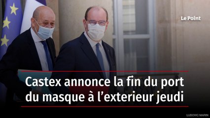 Castex annonce la fin du port du masque à l’exterieur jeudi