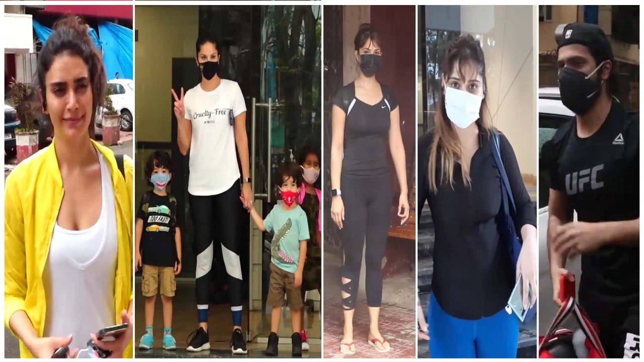 Varun Dhawan, Sunny Leone, Arrti Singh, Karishma Tanna & Kim Sharma Snapped Heading Towards The Gym