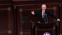Son Dakika! Cumhurbaşkanı Erdoğan, Azerbaycan Milli Meclisi'ne hitap etti: Tüm dünya bilsin ki yanınızdayız