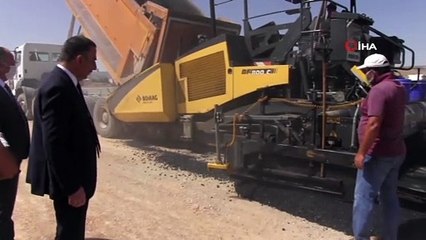 Siirt Valisi Hacıbektaşoğlu asfalt çalışmalarını denetledi