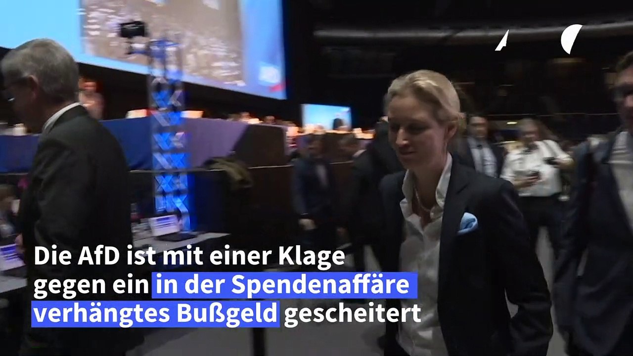 AfD scheitert mit Klage gegen Bußgeld in Spendenaffäre