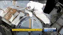 Regardez la sortie dans l’espace de l’astronaute français Thomas Pesquet aux côtés de l'Américain Shane Kimbrough pour installer un nouveau panneau solaire sur la Station spatiale internationale - VIDEO