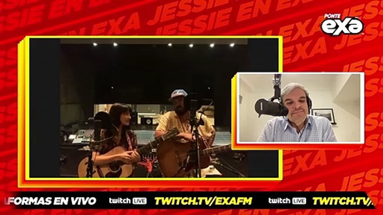 ¡Priscilla Orfanos y Mauricio Sánchez ya están en #JessieEnExa para deleitarnos con su música! ❤ (426)