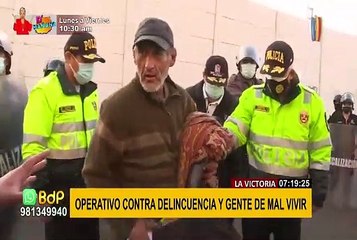 Se realiza nuevo operativo contra la delincuencia en las calles de La Victoria