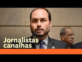 Jornalista 'canalha' ensina interpretação de texto a Carlos Bolsonaro