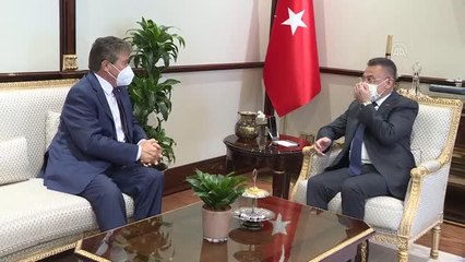 Cumhurbaşkanı Yardımcısı Oktay, KKTC Sağlık Bakanı Üstel'i kabul etti