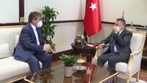 Cumhurbaşkanı Yardımcısı Oktay, KKTC Sağlık Bakanı Üstel'i kabul etti