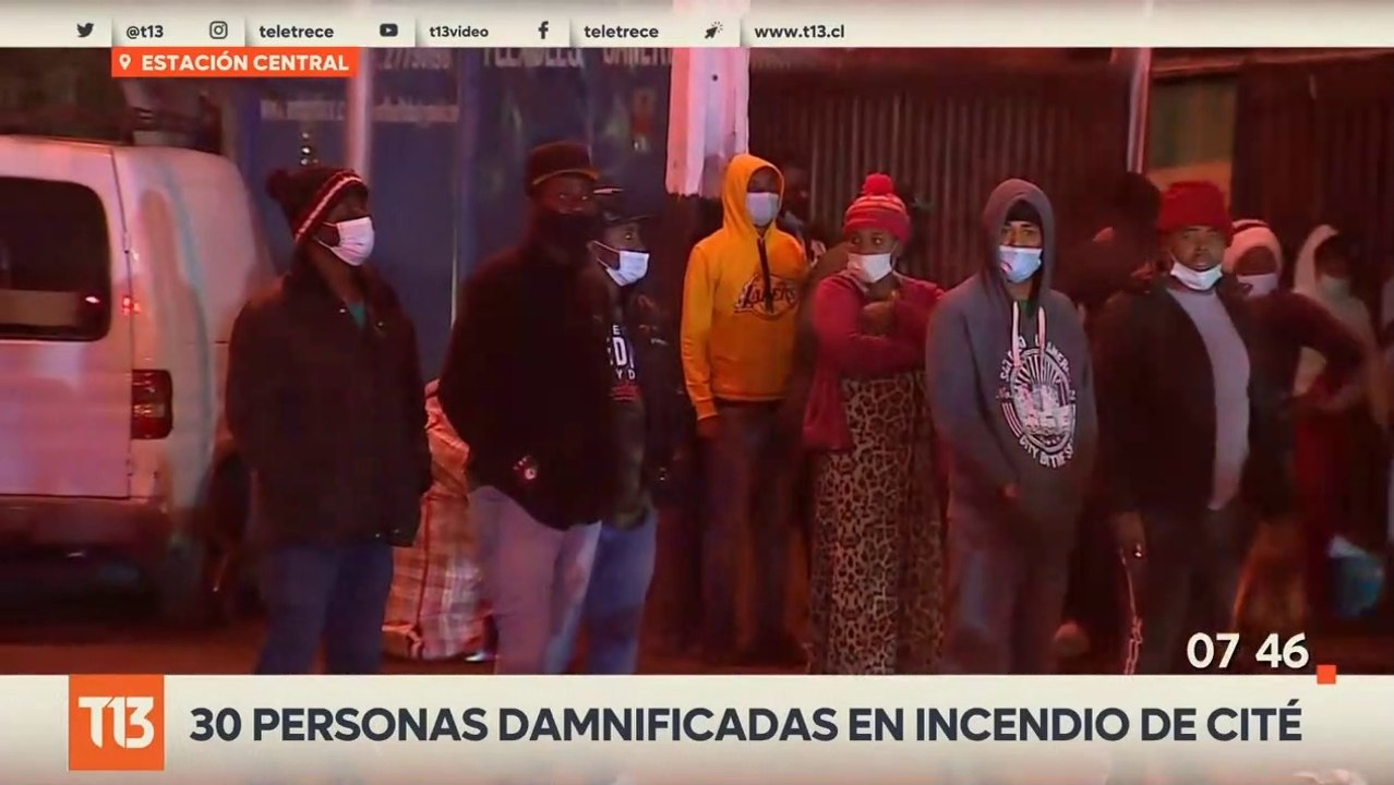 Fuego tene qe asepta: Se quema cité y deja a 30 haitianos en la calle - T13