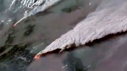 Smoke from Robertson Draw Fire visible from space