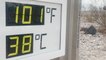 Triple-digit temperatures in Death Valley