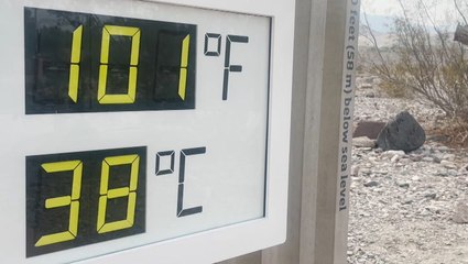 Triple-digit temperatures in Death Valley