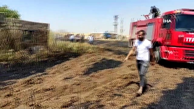 Mardin’de çıkan yangında 140 dönümlük buğday tarlası küle döndü