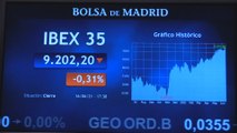 El Ibex 35 pierde un 0,31 % al cerrar en los 9.202 puntos