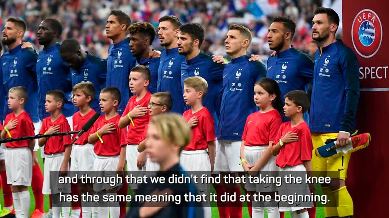 Taking the knee has lost meaning - Varane