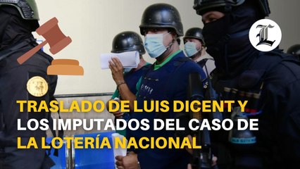 Traslado de Luis Dicent y los imputados del caso de la Lotería Nacional