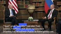 Biden warnt Putin vor Einmischung in Wahlen und vor Cyberangriffen