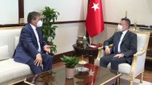 ANKARA - Cumhurbaşkanı Yardımcısı Oktay, KKTC Sağlık Bakanı Üstel'i kabul etti