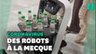 À La Mecque, des robots distribuent de l'eau sacrée pour la distanciation physique