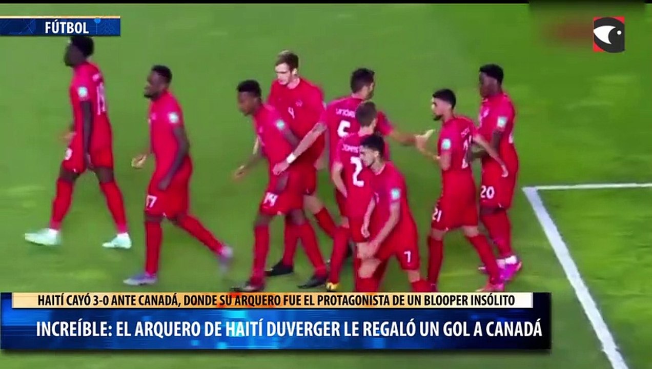 Increíble El arquero de Haití Duverger le regaló un gol a Canadá