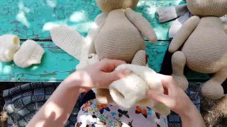 Amigurumi Teddy Bear In Clothes. Crochet Teddy Bear Toy For Kids.