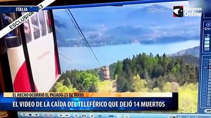 El video de la caída del teleférico que dejó 14 muertos