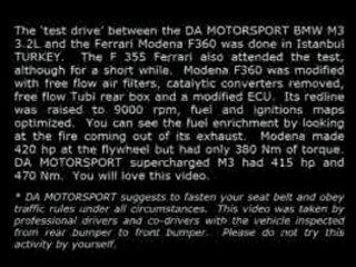 Bmw m3 Turbo Vs Ferrari Modena course