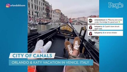 Katy Perry and Orlando Bloom Ride a Gondola in Venice: They 'Seem to Enjoy the City,' Says Source